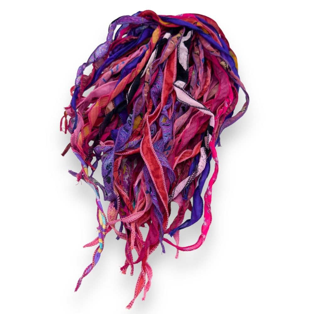 Nastro Seta Rosa/Viola