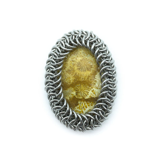 Coral Rune Pendant