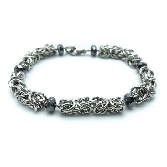 Byzanz-Armband mit facettierten Steinen