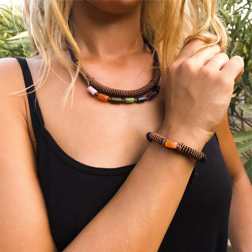 Collana Torcione Chakra