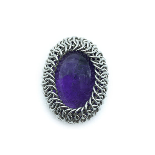 Amethyst Rune Pendant
