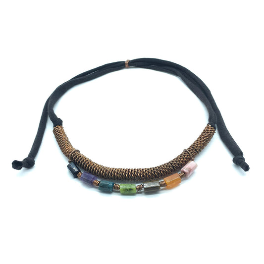 Chakra-Fackel-Halskette